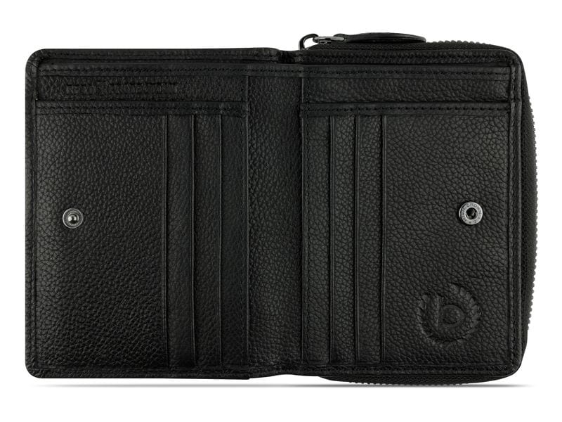 Bugatti Portemonnaie Bella 12 cm, Schwarz Damenbörse