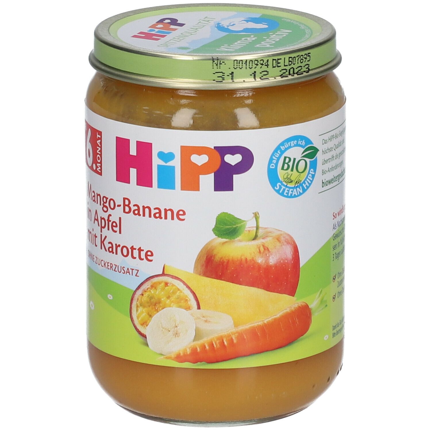 HiPP Mango-Banane in Apfel mit Karotte ab dem 6. Monat
