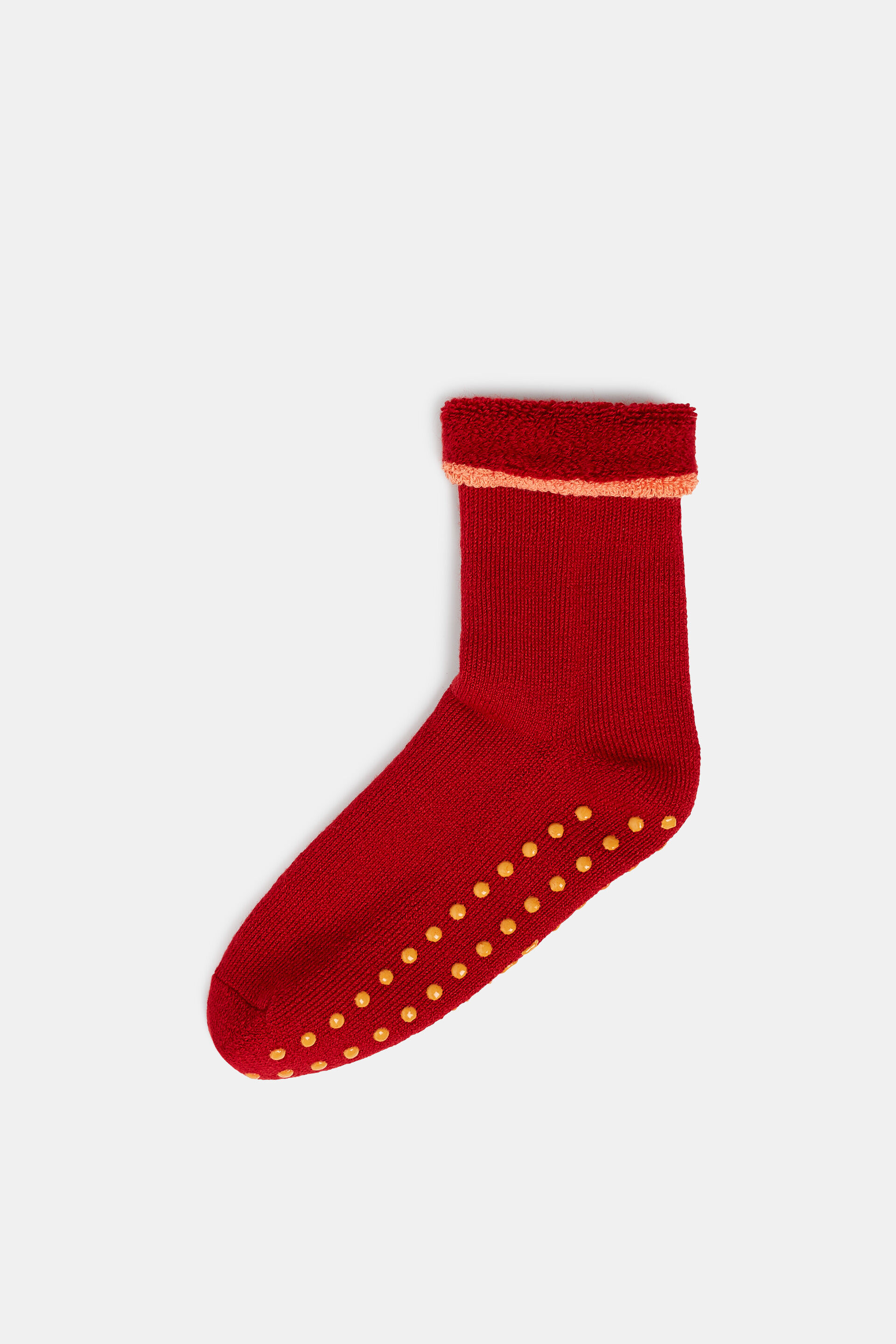 Douces chaussettes antidérapantes, laine mélangée