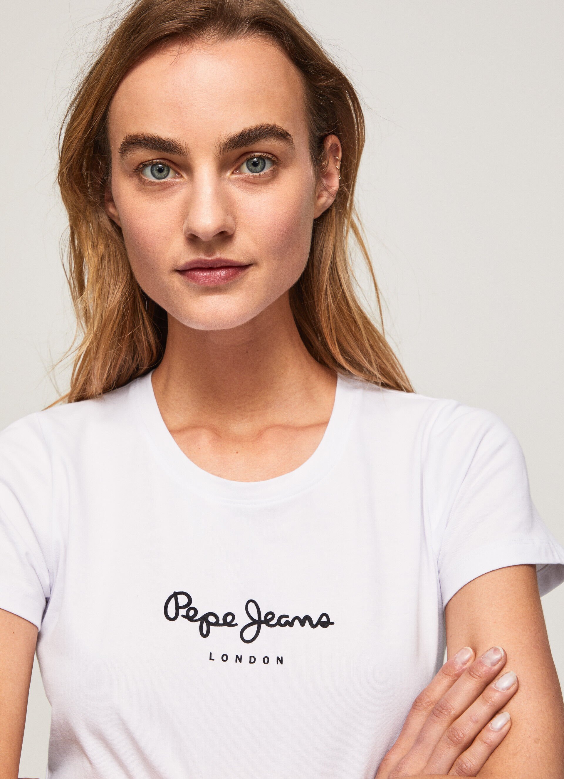 CAMISETA LYCRA LOGO ESTAMPADO - white