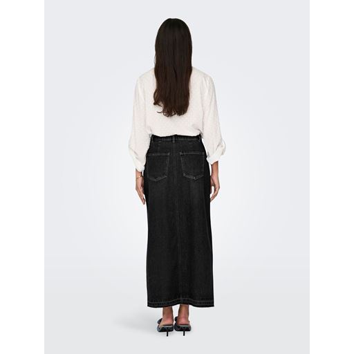 JDY Bella Denimnederdel, Black Denim, XS
