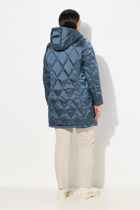 HYPRAR Steppjacke, Kapuze, 2-Wege-Zipper, Zipptaschen