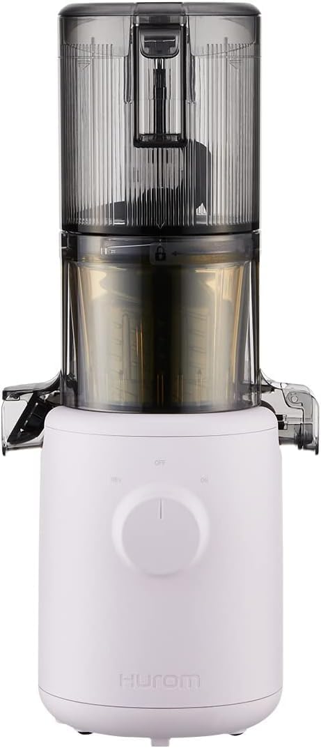 Hurom Slow Juicer H310 | Entsafter Gemüse und Obst | Leicht zu Reinigen & Leiser Motor Elektrischer Entsafter mit Siebfilter | 100 Watt | BPA Frei | Schlankes Design | 220ml | Lavendel