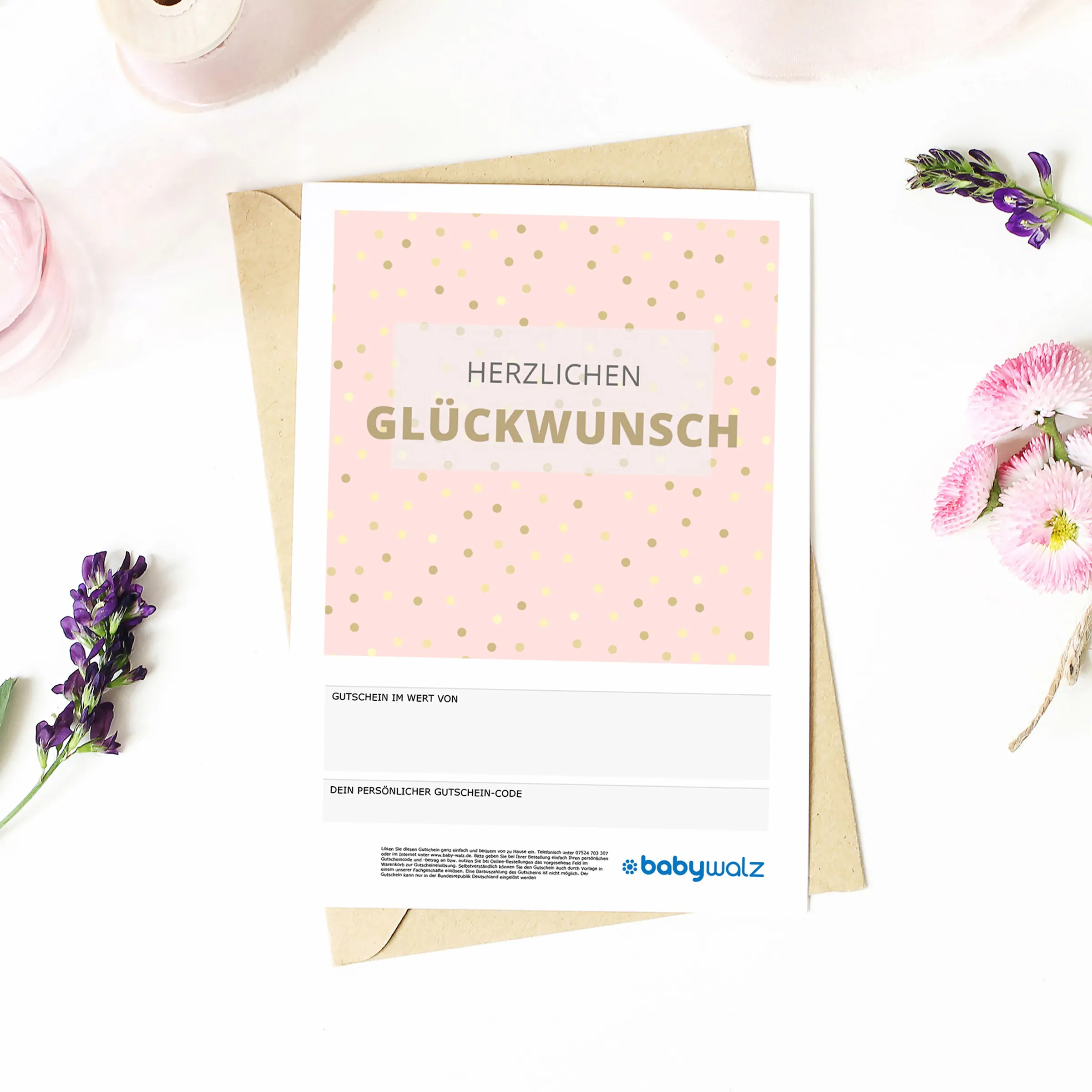 baby-walz Geschenkgutschein Herzlichen Glückwunsch