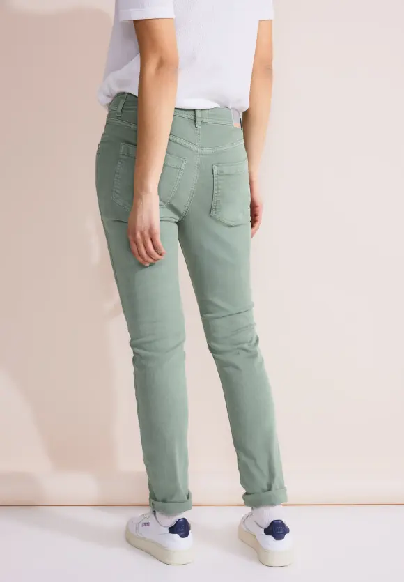 Casual Fit Color Jeans - soft olive washed