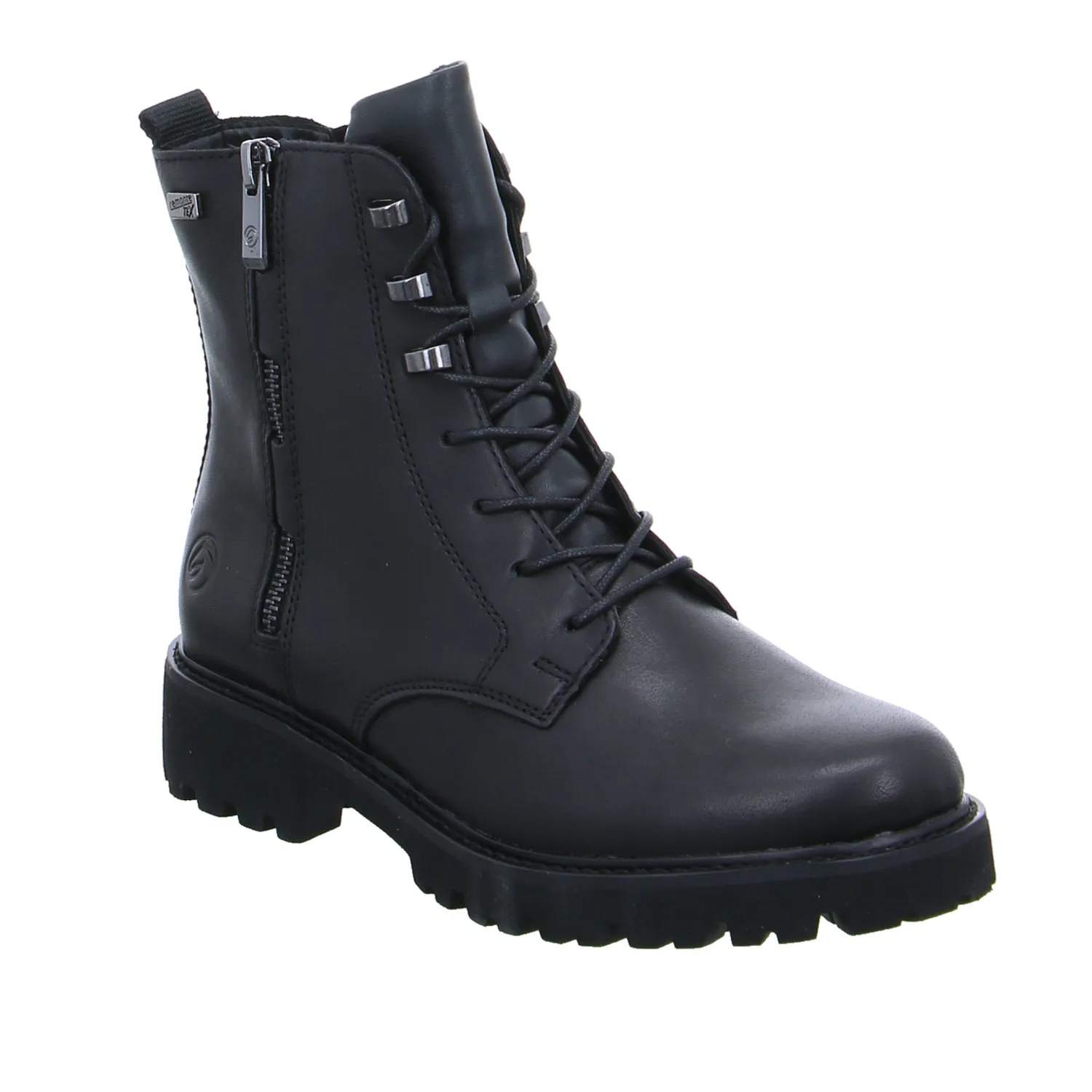 REMONTE Boot Schwarz Leder