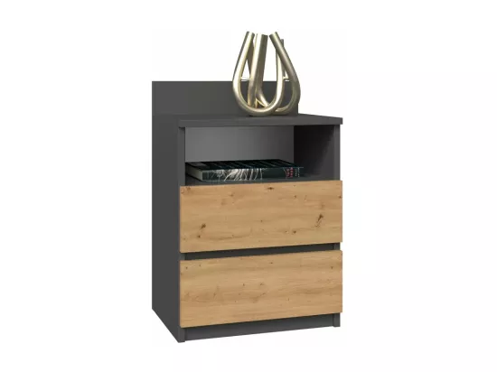 Malwa M1 ANTHRACITE ARTISAN table de chevet