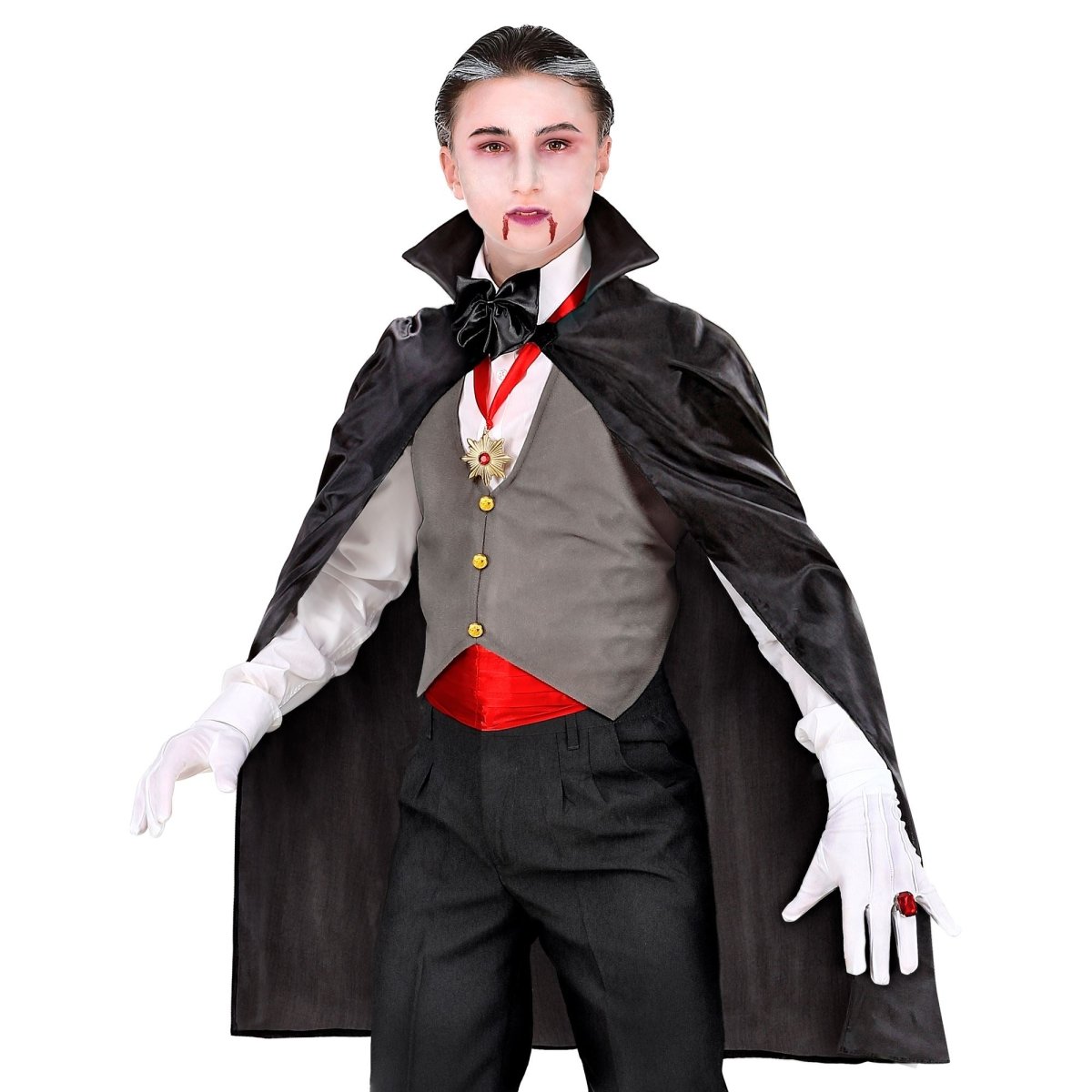 Halloween Cape Zwart Kind