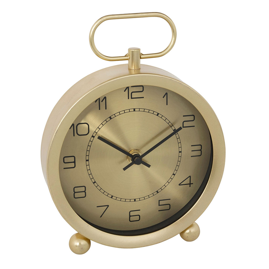 Horloge à poser IRINA métal H19cm