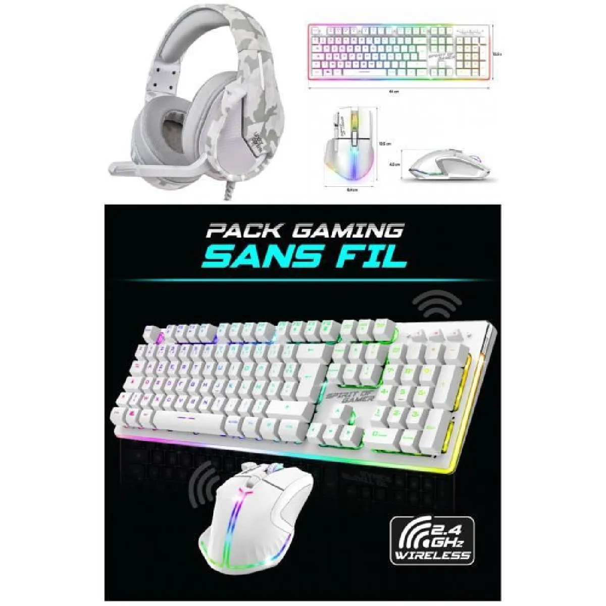 Under Control Pack GAMER Blanc