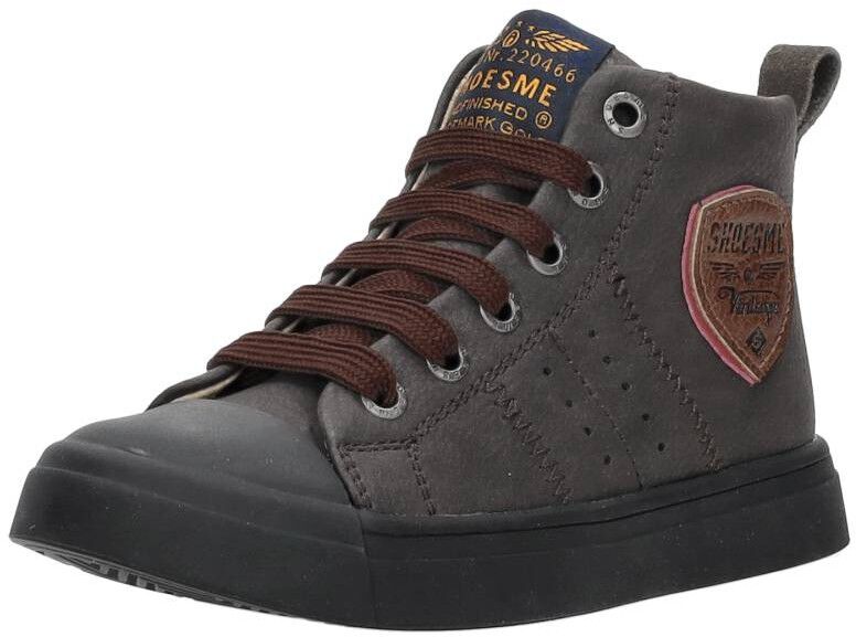 Shoesme Veterschoenen Hoog donkerbruin