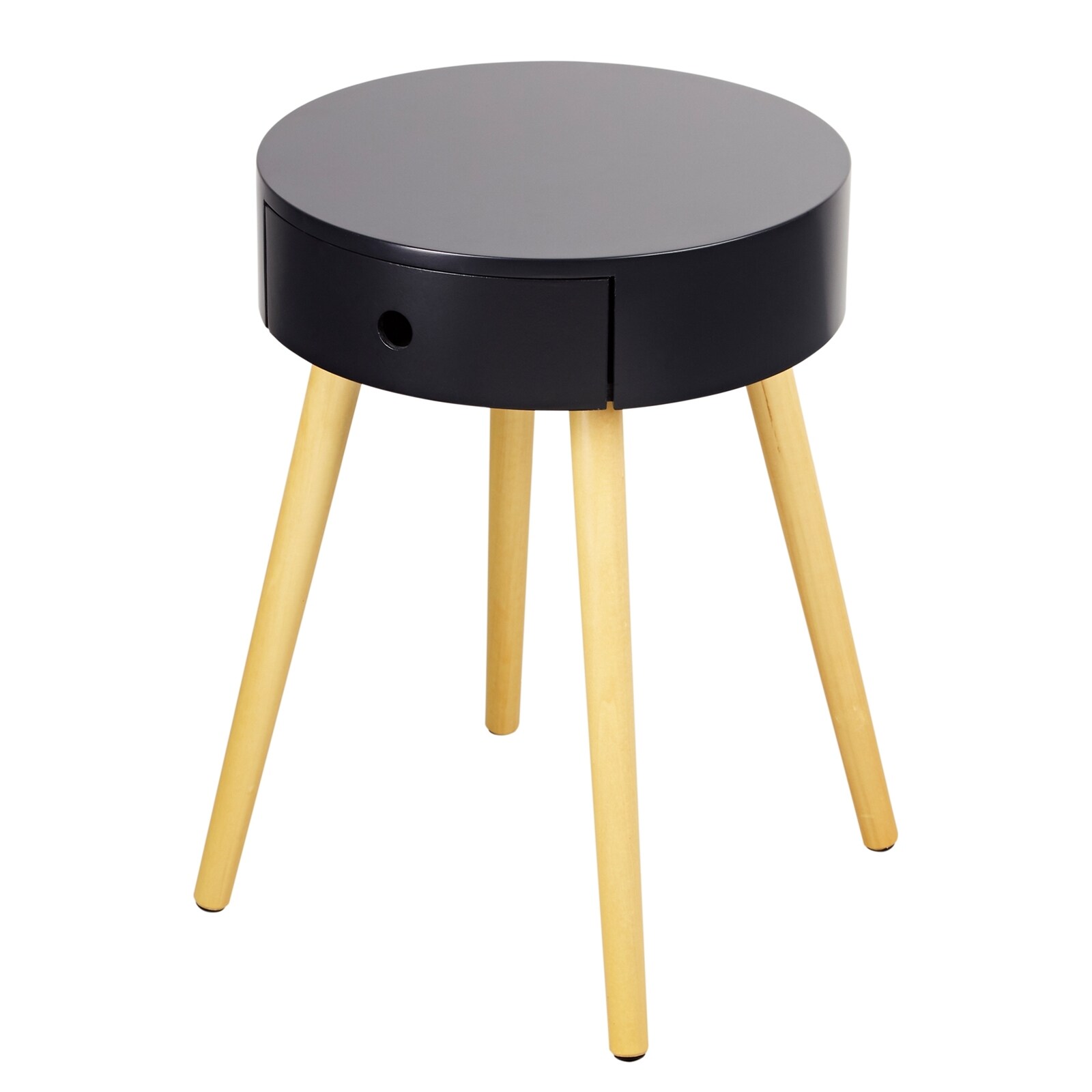 HTI-Living Beistelltisch Rund mit Schublade