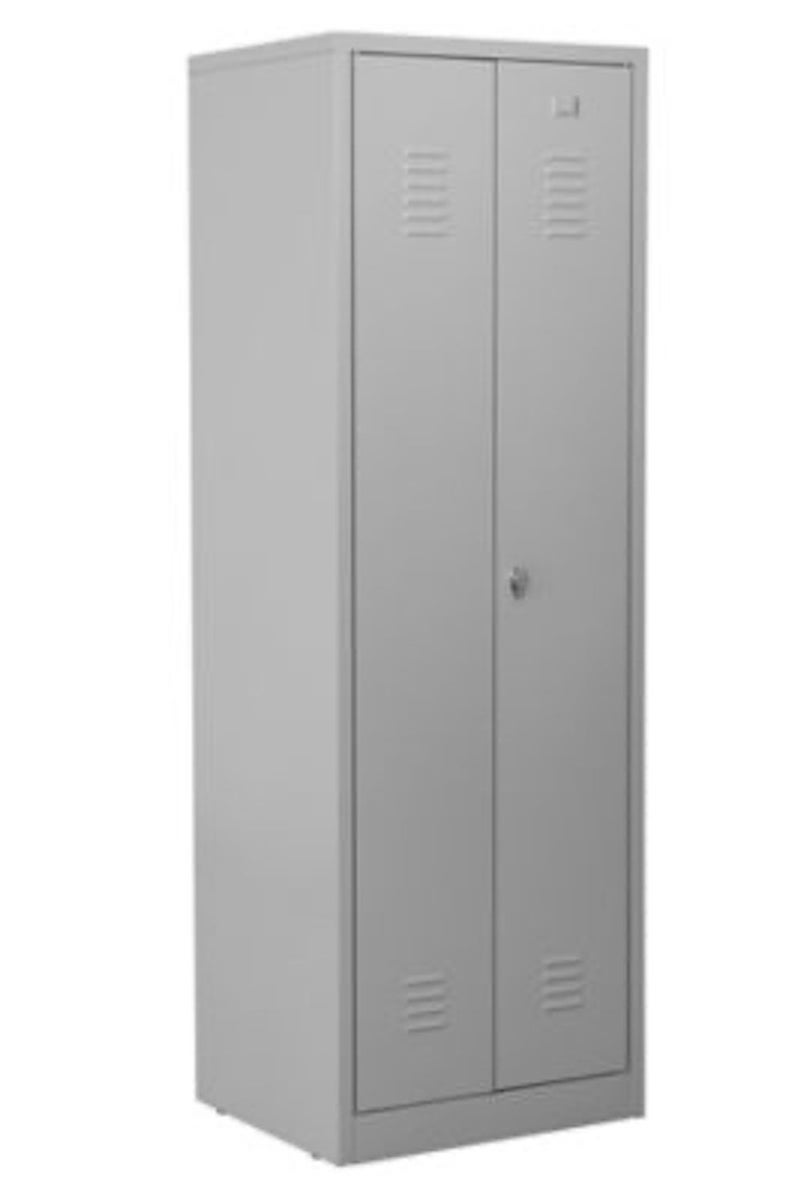 PROREGAL Metalen Locker Flamingo HxBxD 180 x 60 x 50 cm Hangslot Grijs