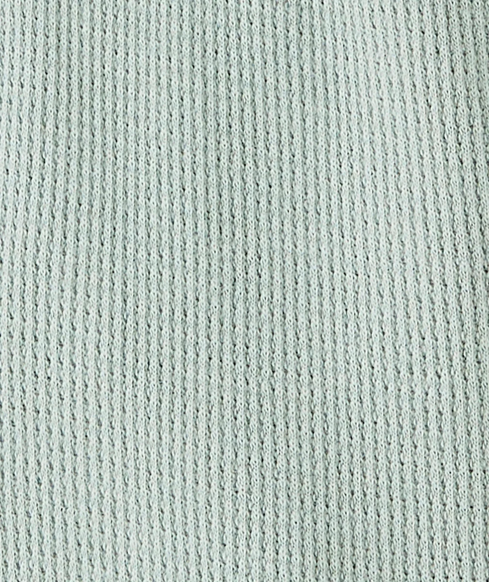 LEGGING BÉBÉ EN COTON BIO NID D'ABEILLE VERT POUDRÉ