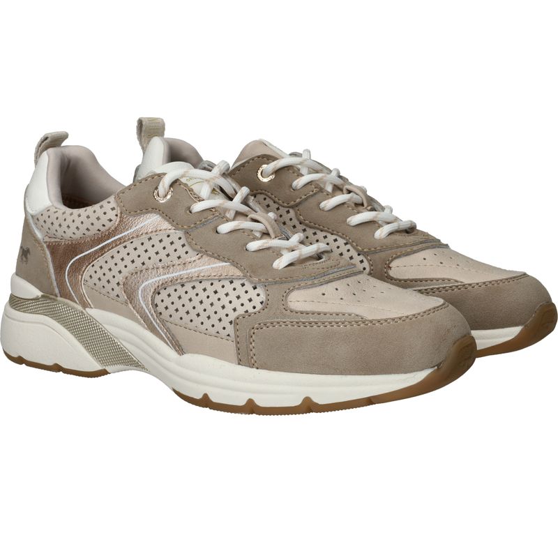 Mustang Sneakers Taupe Dames