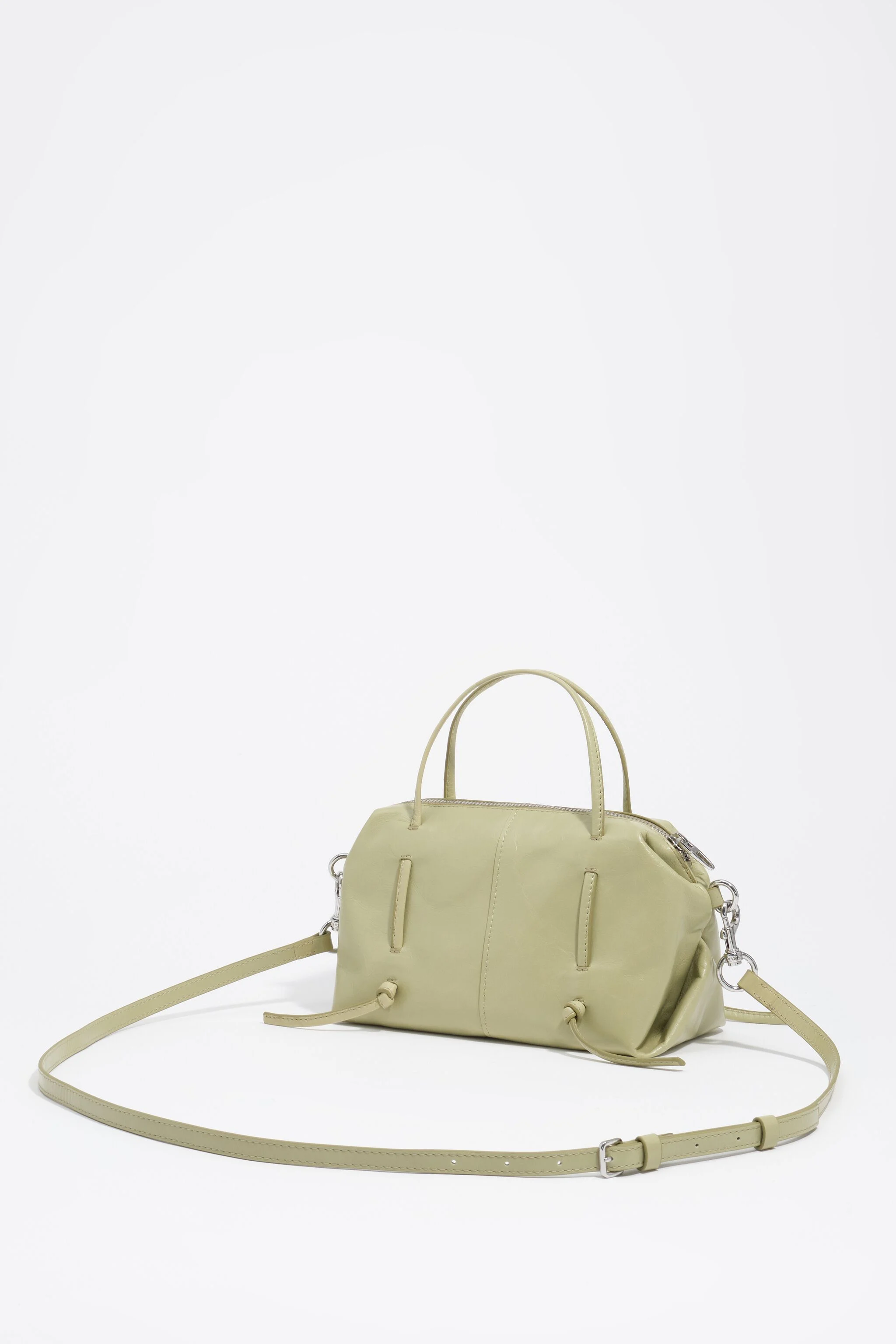 Bolsa Lolita mini em couro verde pastel