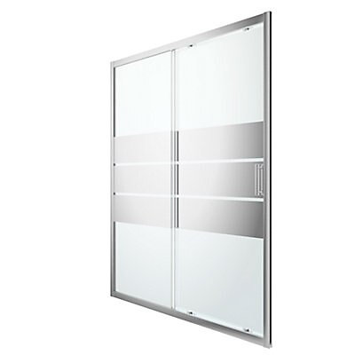 Porte de douche coulissante GoodHome Beloya miroir 160 cm