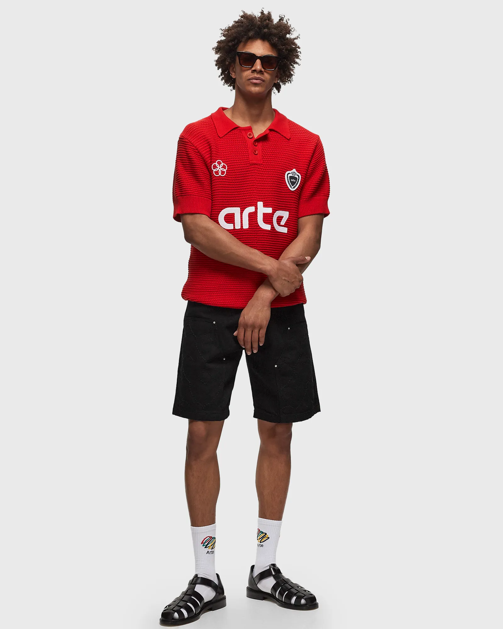 Arte Antwerp Workwear embroidery Shorts