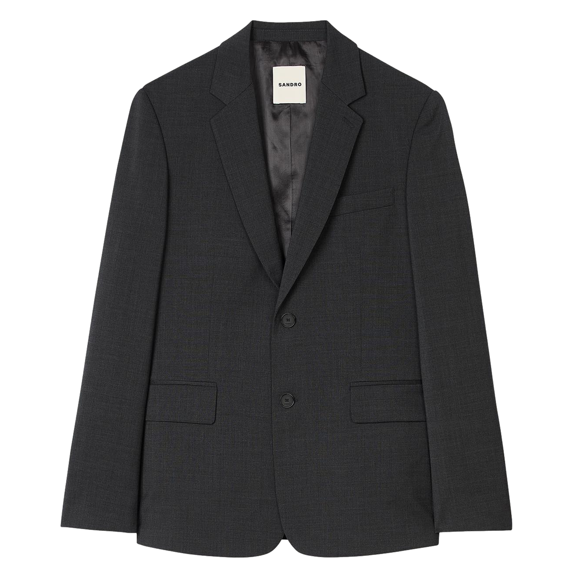 Veste de costume en laine vierge | Gris
