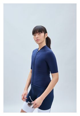 Maillot Manches Courtes Femme Poc Raceday Turmaline Bleu Marine