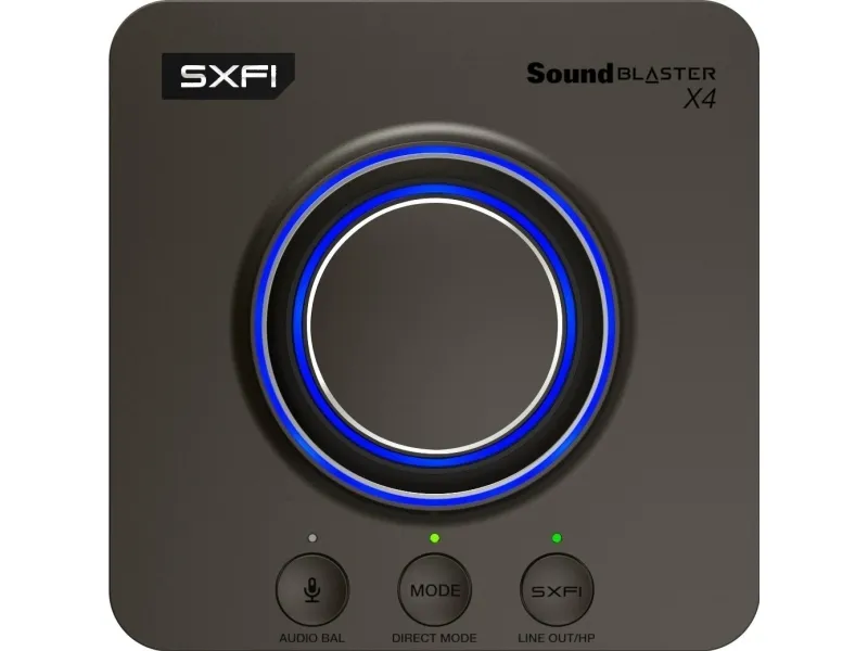 Creative Sound Blaster X4 - Lydkort - 24 bit - 192 kHz - 114 dB SNR - stereo - USB-C
