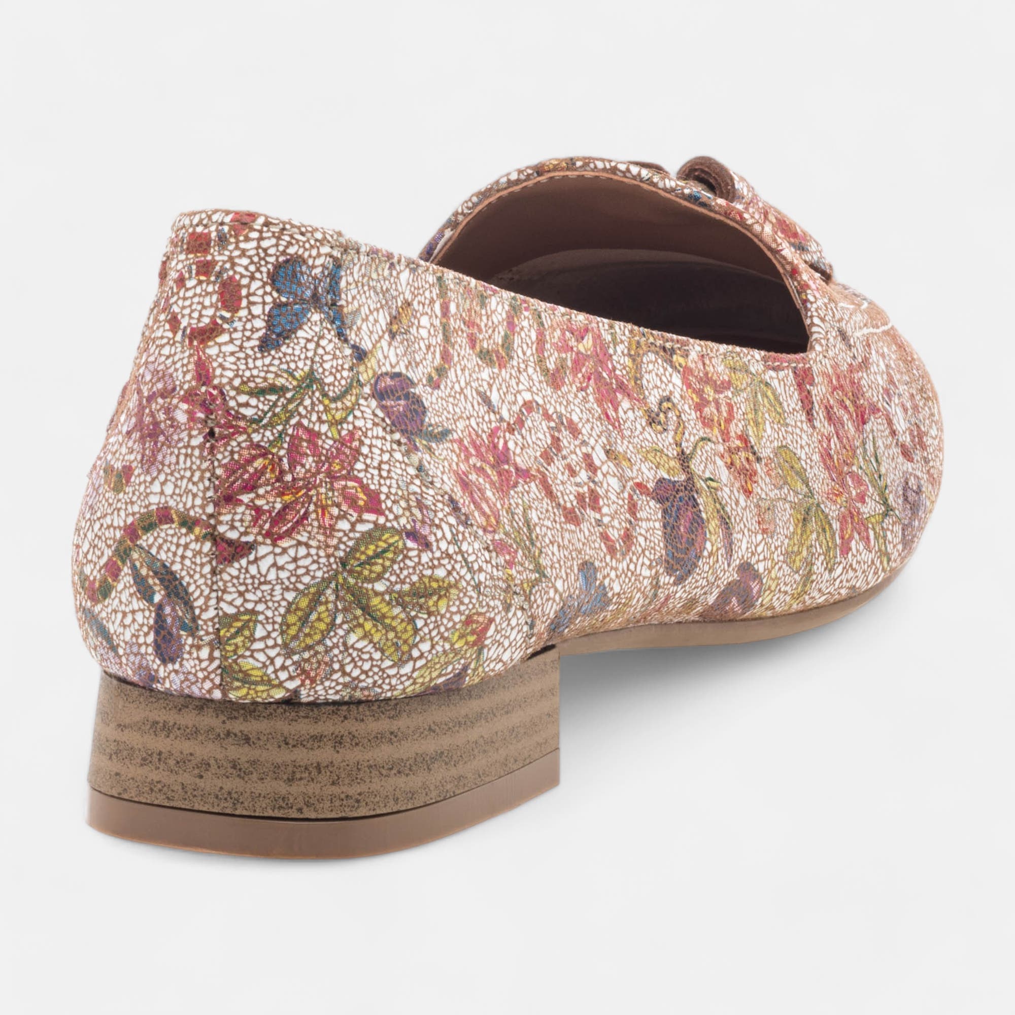 Mocassins Femme en cuir multicolore