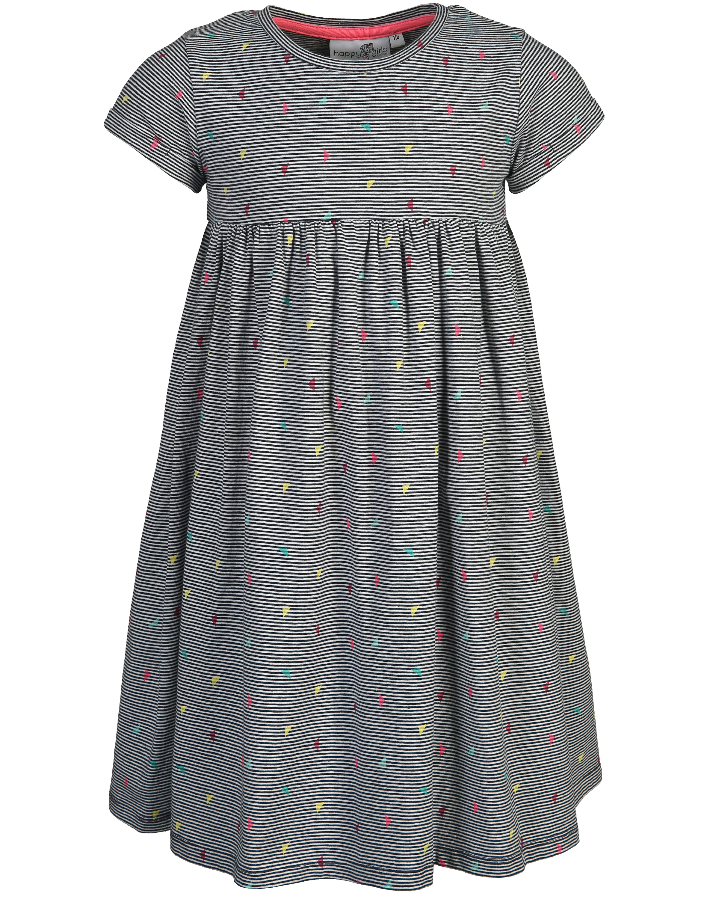 Kurzarm-Kleid TRIANGLE in navy