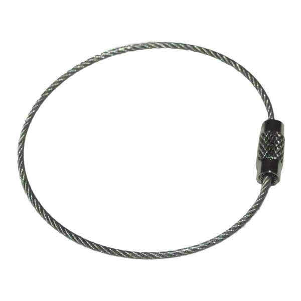 Nøkkelring ståltråd - Sølv - 50mm - 1.5mm - Familiepakke - 5stk
