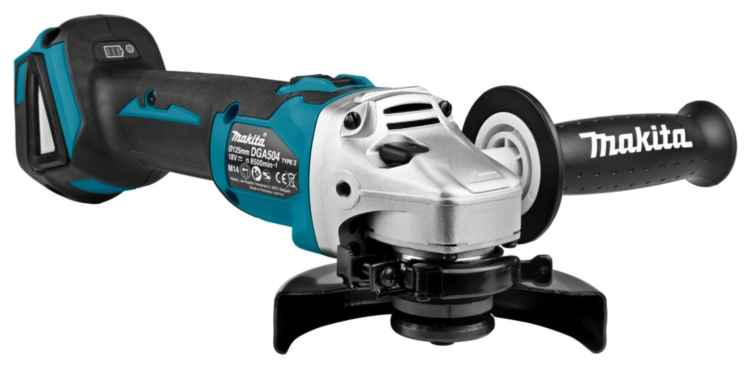 Makita DGA504Z 18V Li-Ion Accu haakse slijper body - 125mm - koolborstelloos