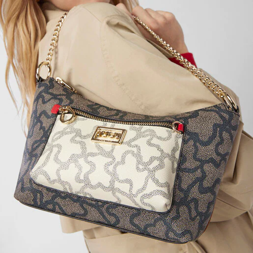 Bolsa de ombro Kaos Icon multicolorida vermelha