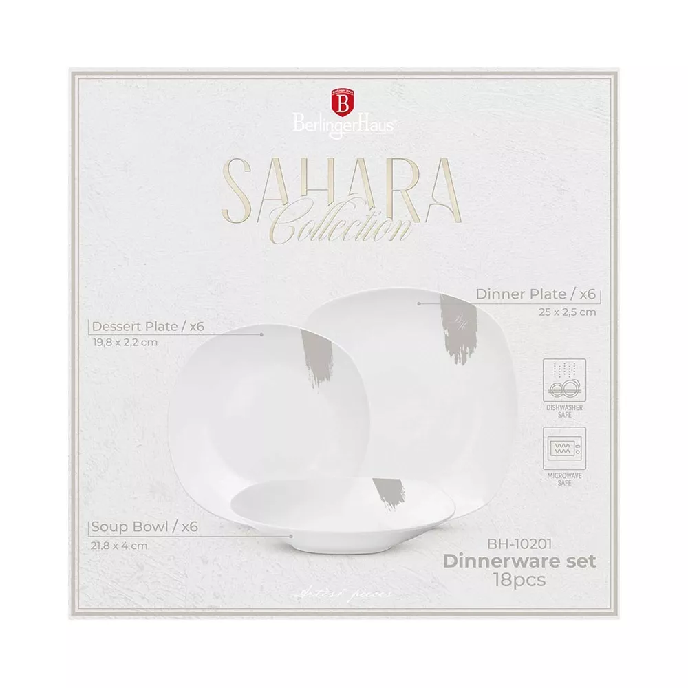 Berlinger Haus 18-teiliges Porzellan Teller-Set Sahara Collection