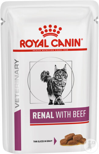 Royal Canin Renal Aliment Pour Chat Au Bœuf 12x85g