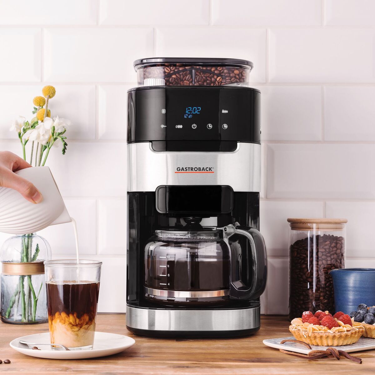 Grind & Brew Pro kaffetrakter med innebygd kvern