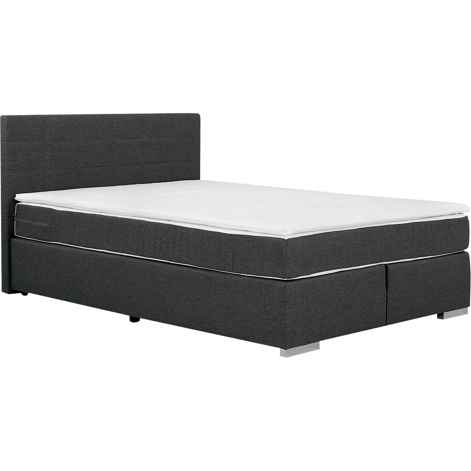 Boxspringbett Samba Stoff anthrazit 160 x 200 cm