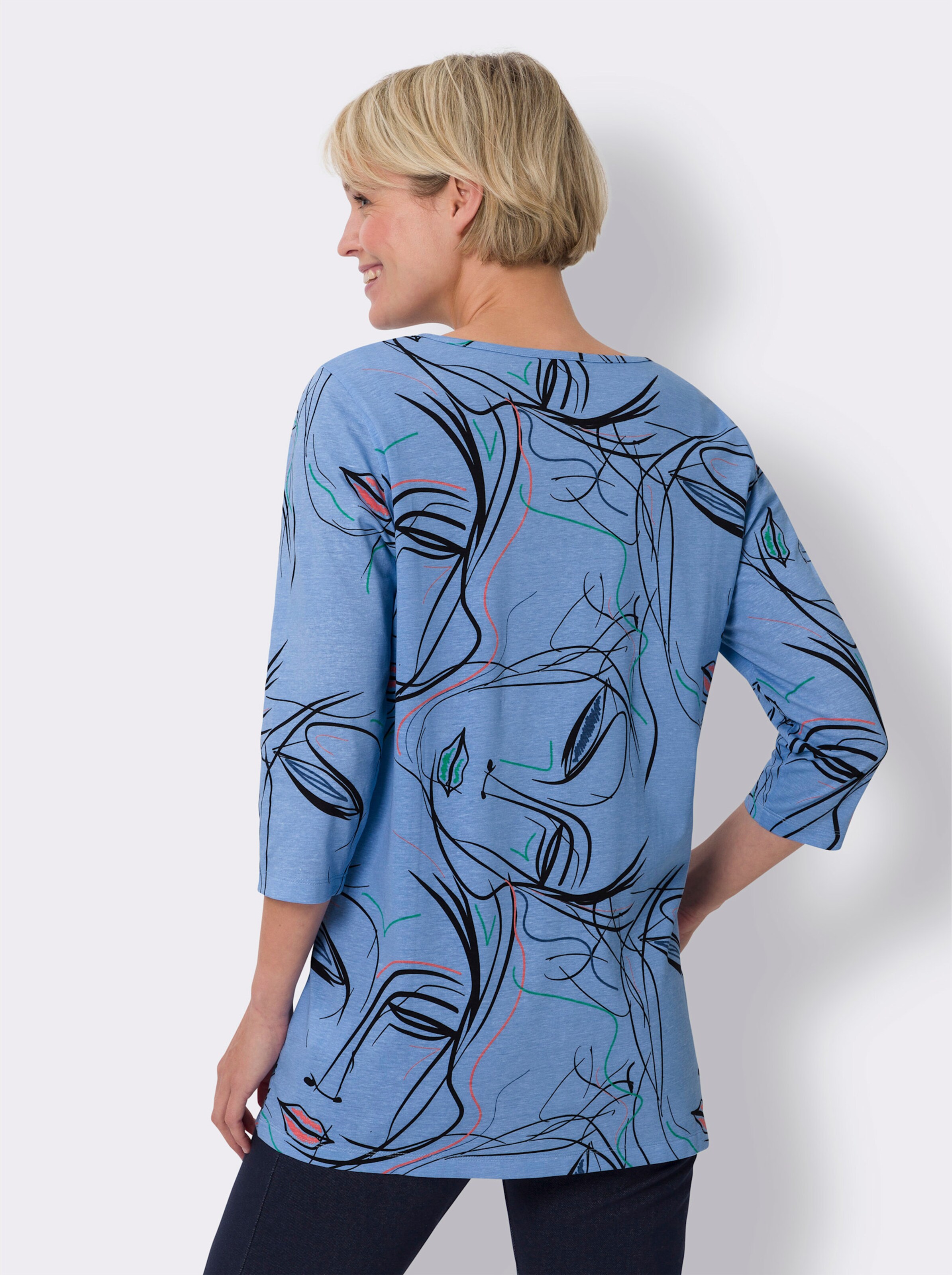 Longshirt mit 34-Ärmeln