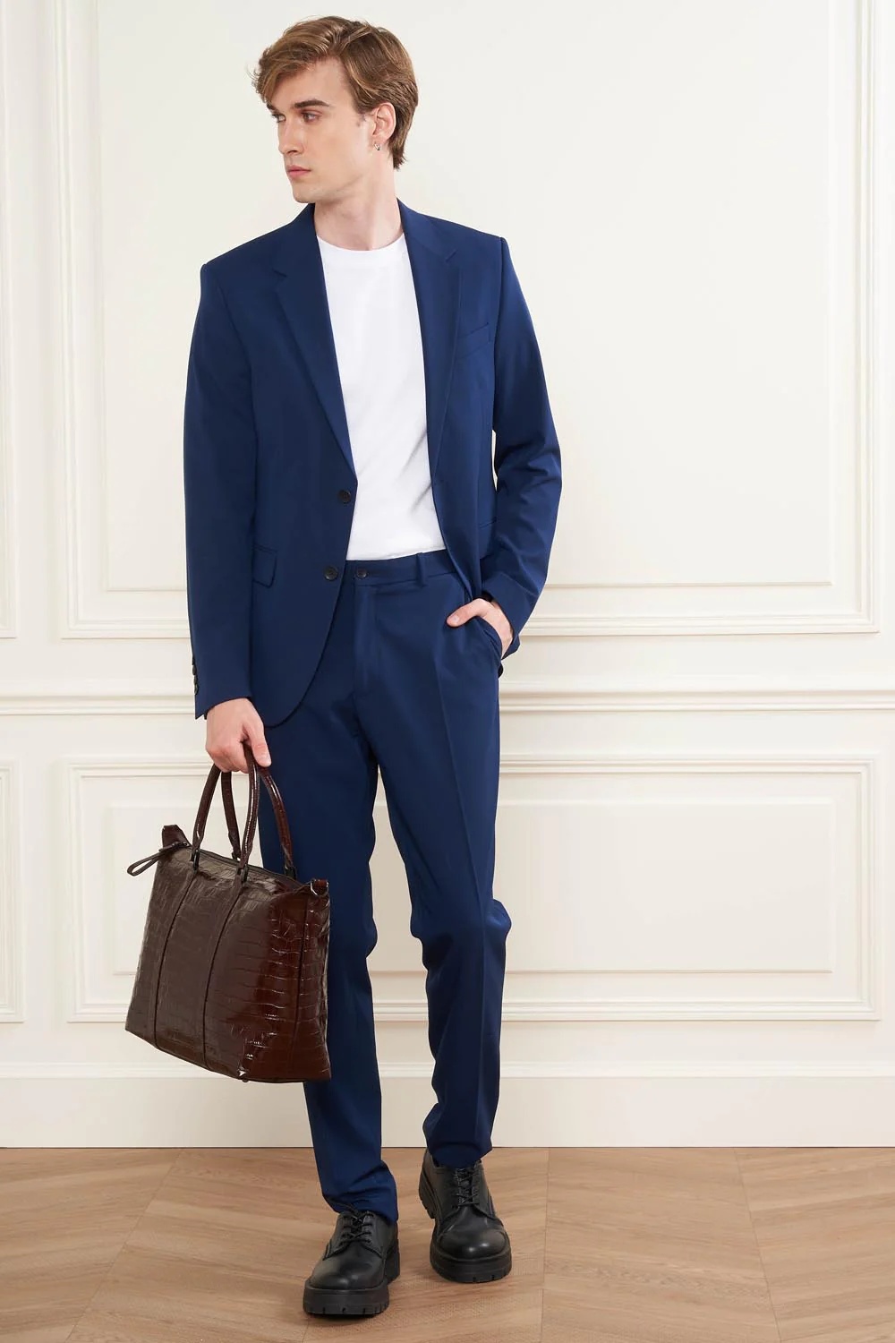 Croco Homme-Sac cabas main