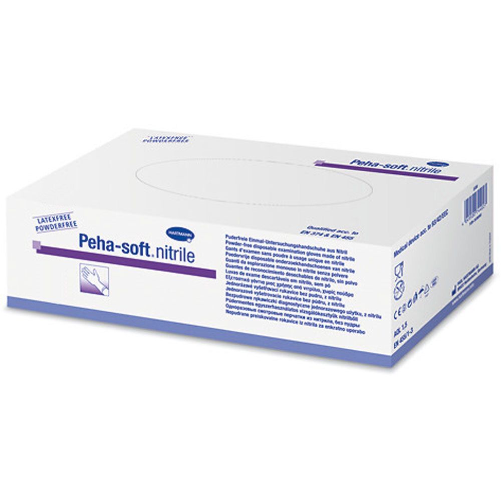Peha-soft® nitrile fino puderfrei Untersuchungshandschuhe Gr. XL 9 - 10