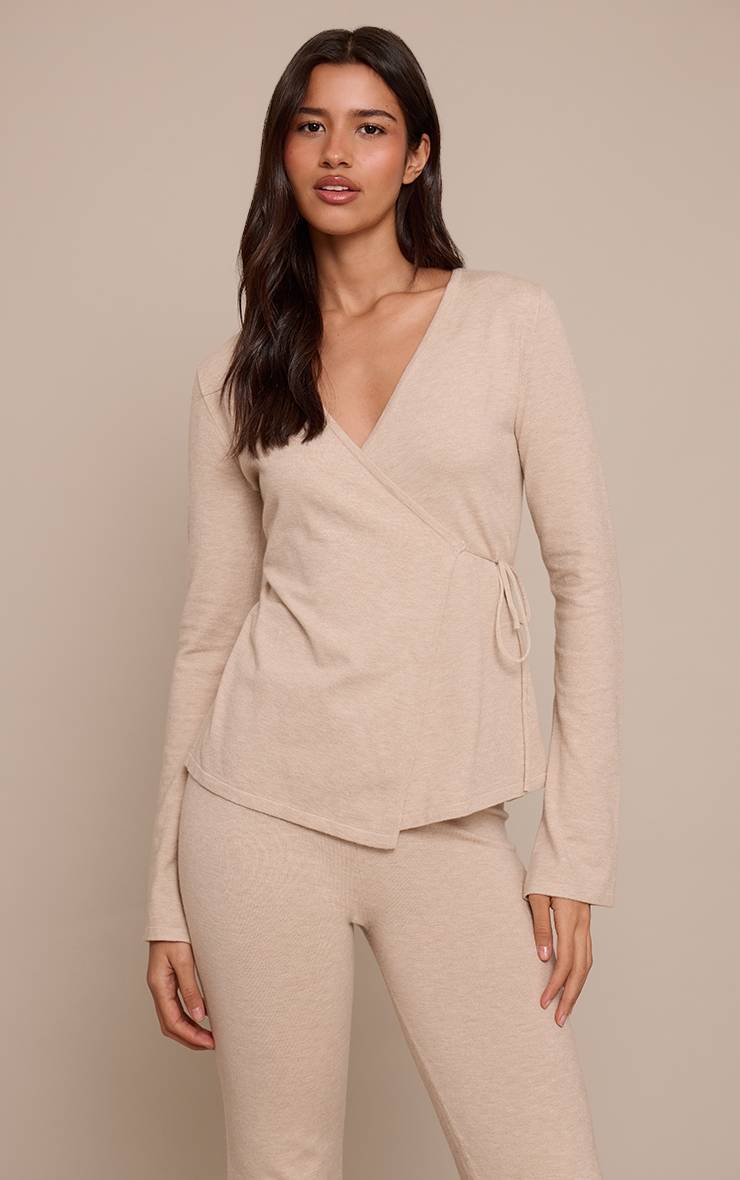 Avoine Cardigan Long Style Cache-cœur En Maille Fine