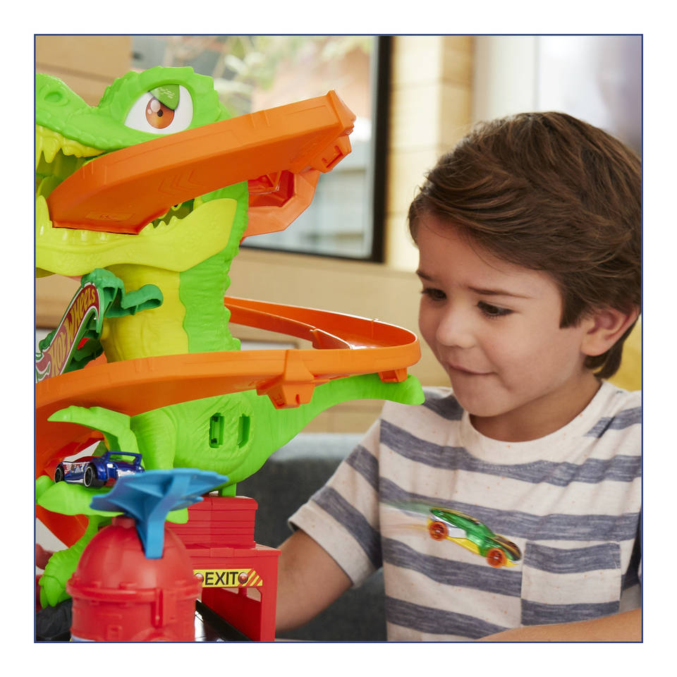 Hot Wheels T-Rex Blaze Battle autobaan