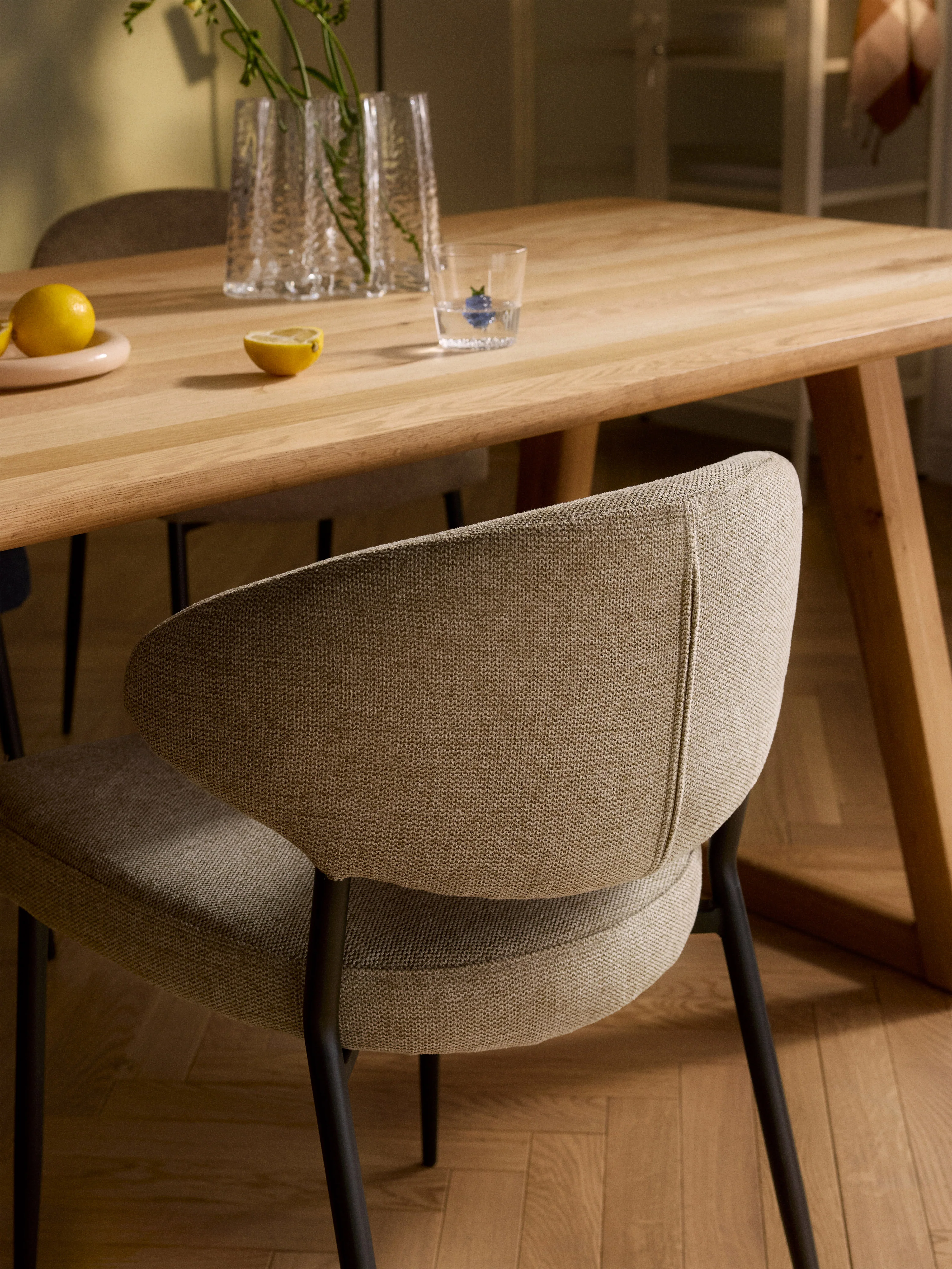 Gestoffeerde stoelen Adele, 2 stuks