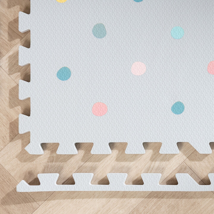 Foam Puzzelmat - Alfie XL Dots Lichtgrijs