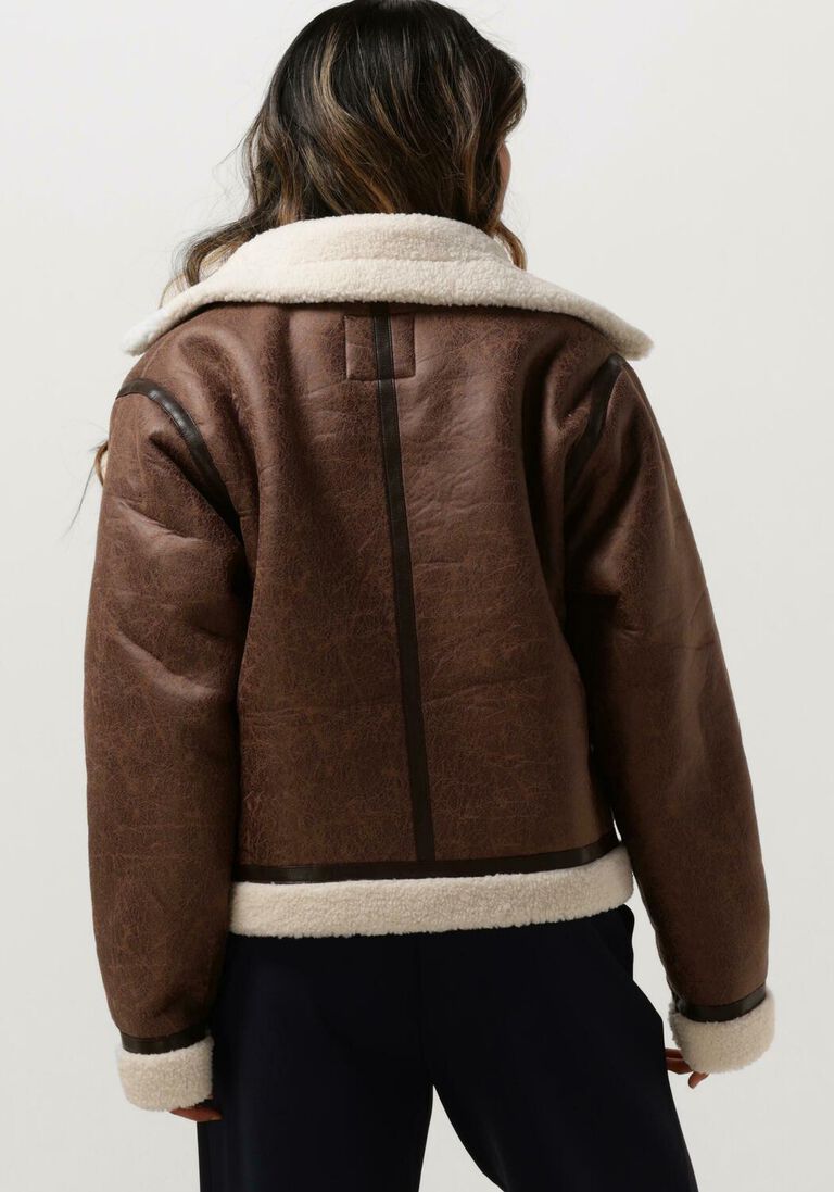 NEO NOIR bruine neo noir teddy jas sadie teddy jacket