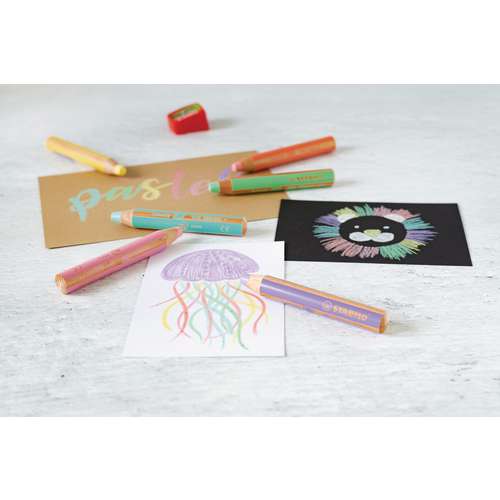 STABILO® woody 3 in 1 Pastell 6er-Set