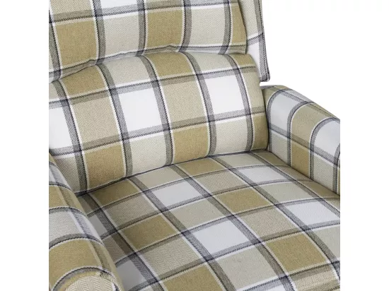 Fauteuil de massage inclinable Vert Tissu