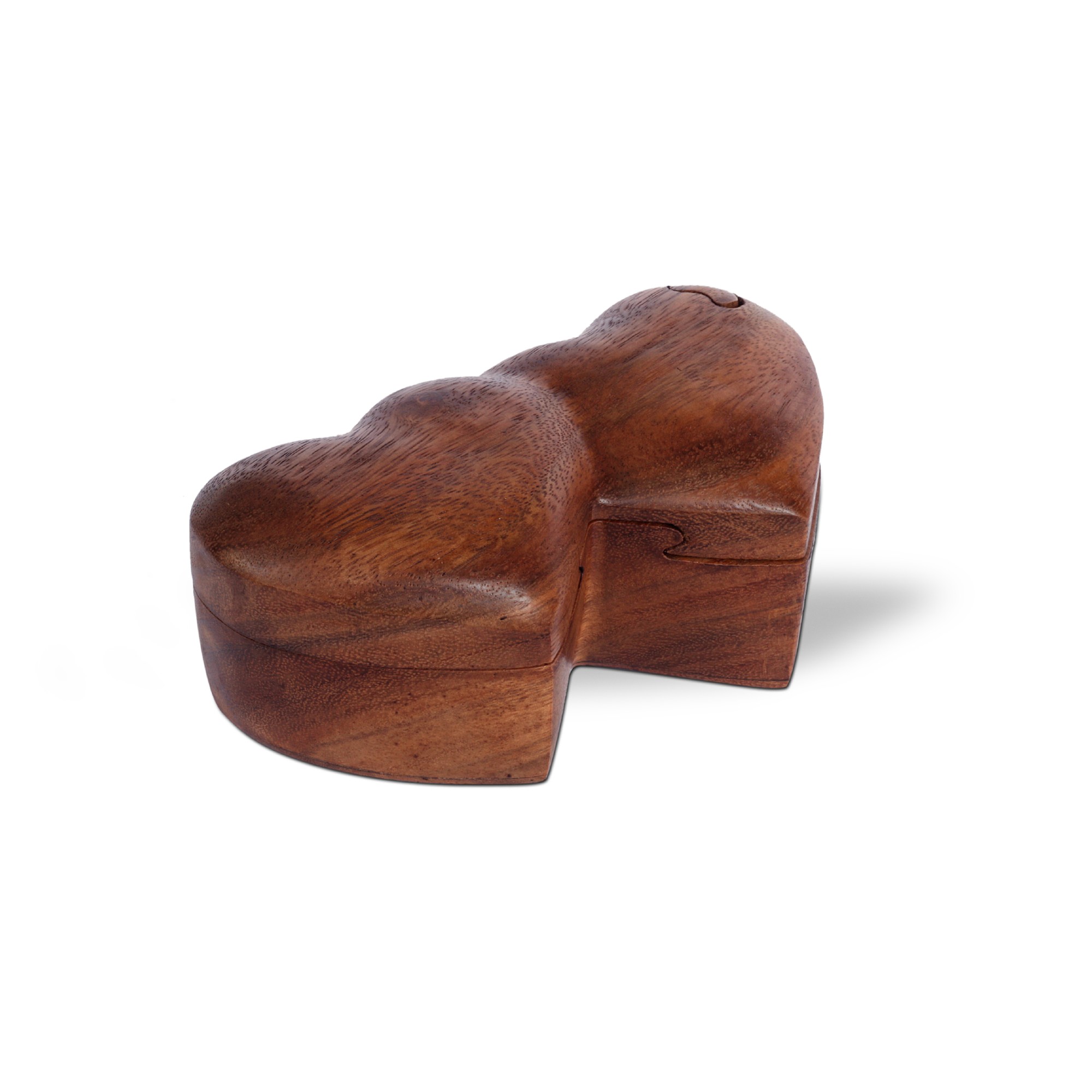 Secret Box '2 Hearts', natur, T 14,5 cm, B 8 cm, H 6,5 cm von fischer's lagerhaus