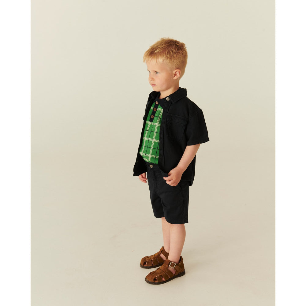Køb COPENHAGEN COLORS Navy Twill Shorts W. Cuff