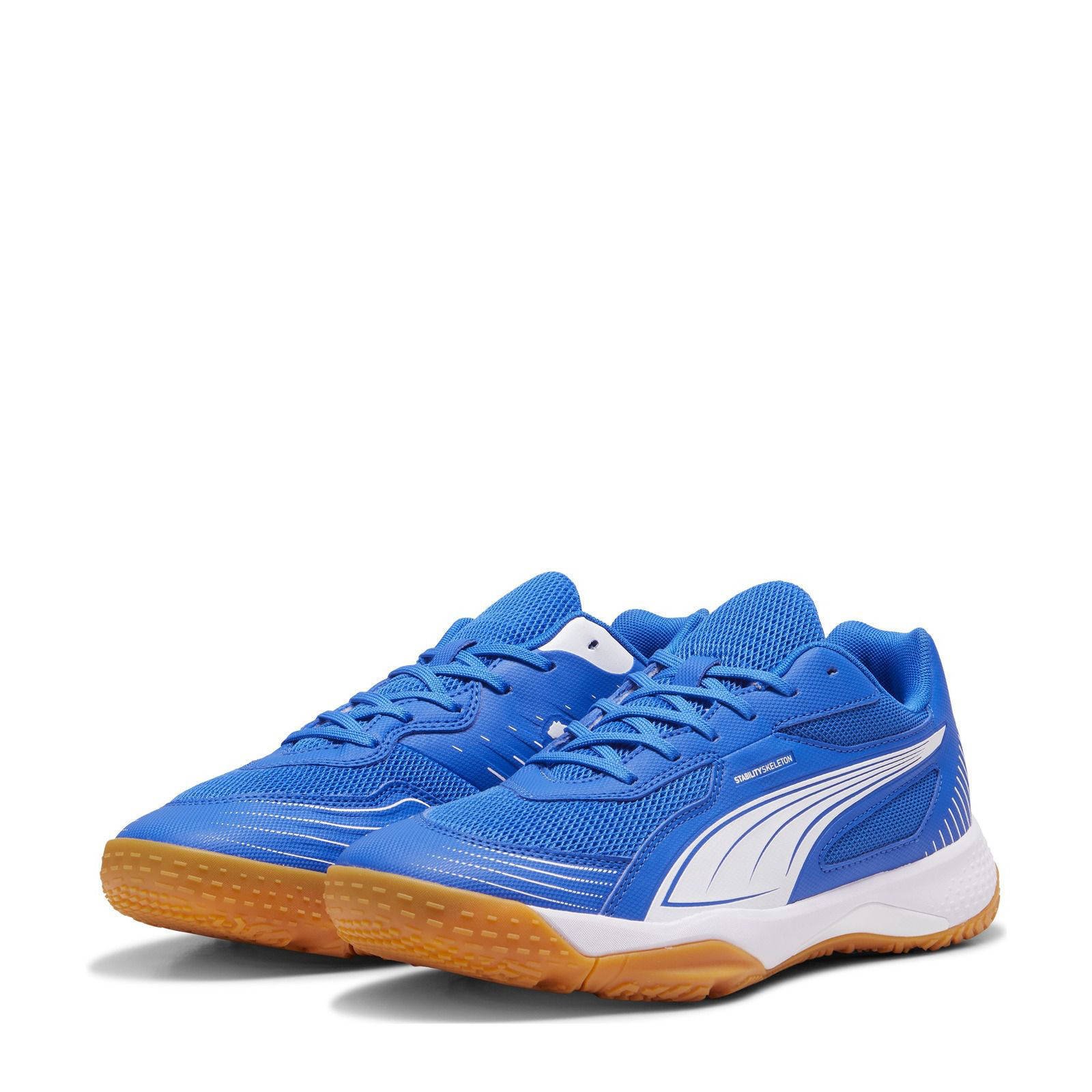 Puma Solarflash III  senior zaalvoetbalschoenen kobaltblauw/wit