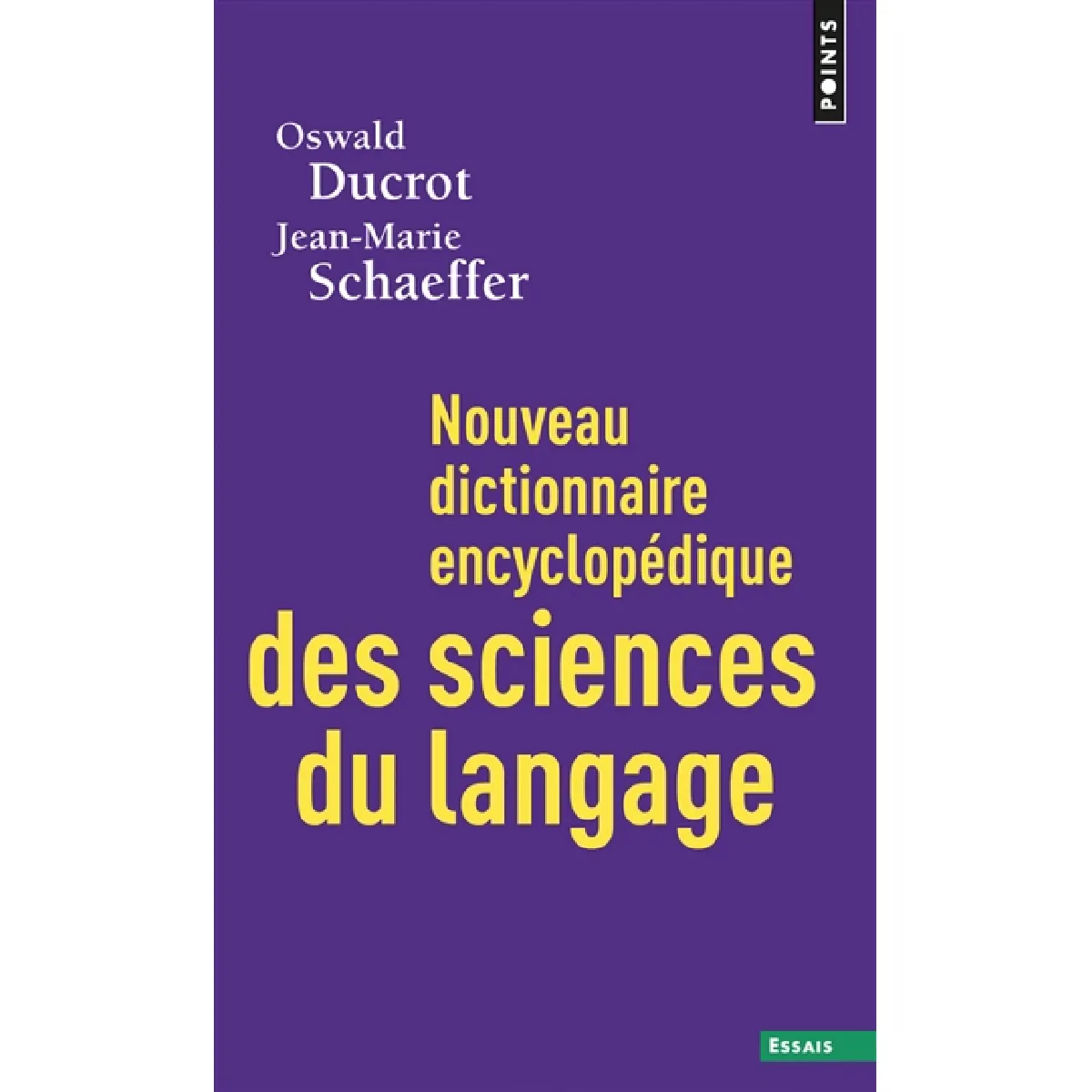 Nouveau dictionnaire encyclopédique des sciences du langage · Occasion