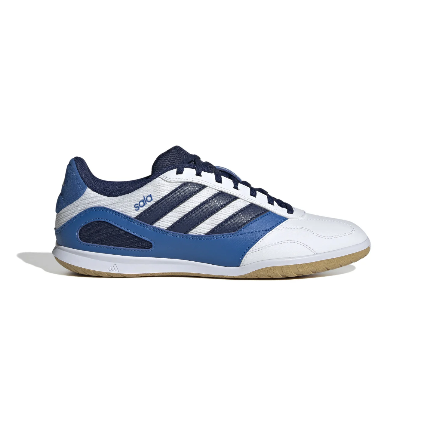 Adidas Super Sala III Zaalvoetbalschoenen (IN) Wit Blauw Donkerblauw