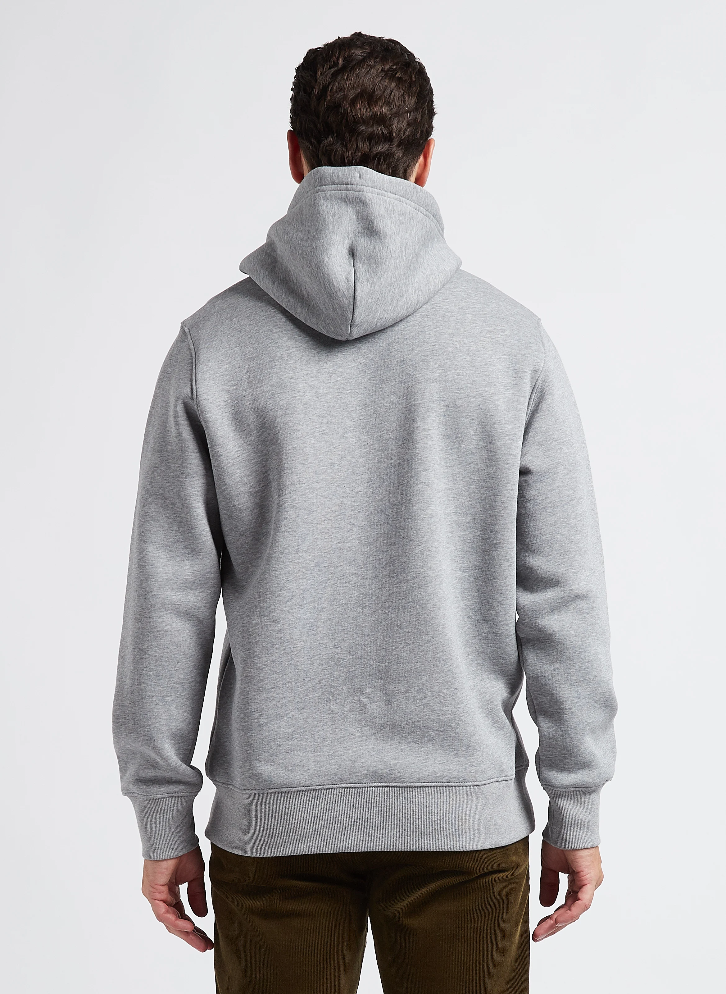 Sweat à capuche regular-fit en coton mélangé | Gris